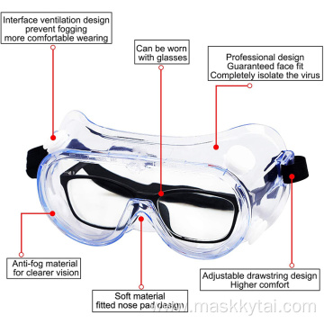 High light transmission multifunctional goggles